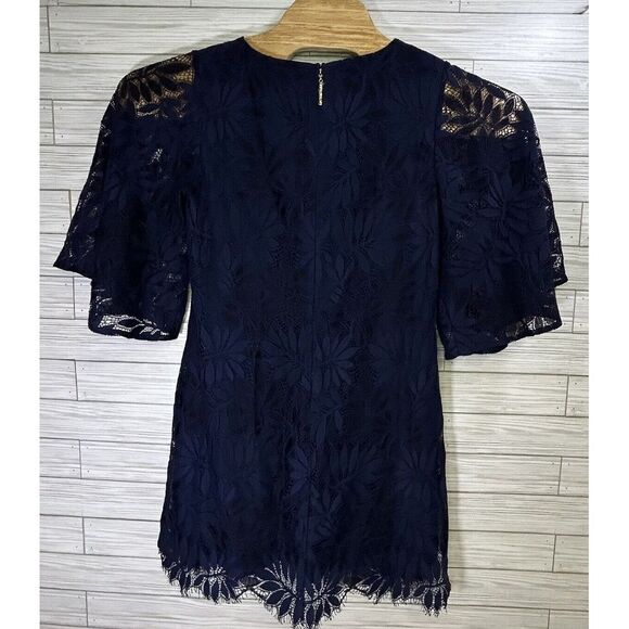 Lilly Pulitzer Women's Jackelin Romper Dress True Navy Fern Gallery Lace Size 8 - Picture 2 of 11